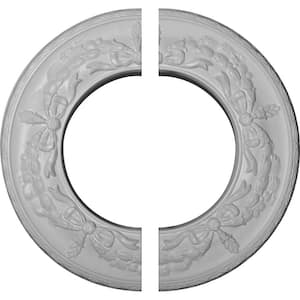 13-1/4 in. x 7-1/8 in. x 7/8 in. Salem Urethane Ceiling Medallion, 2-Piece (Fits Canopies up to 7-1/8 in.)