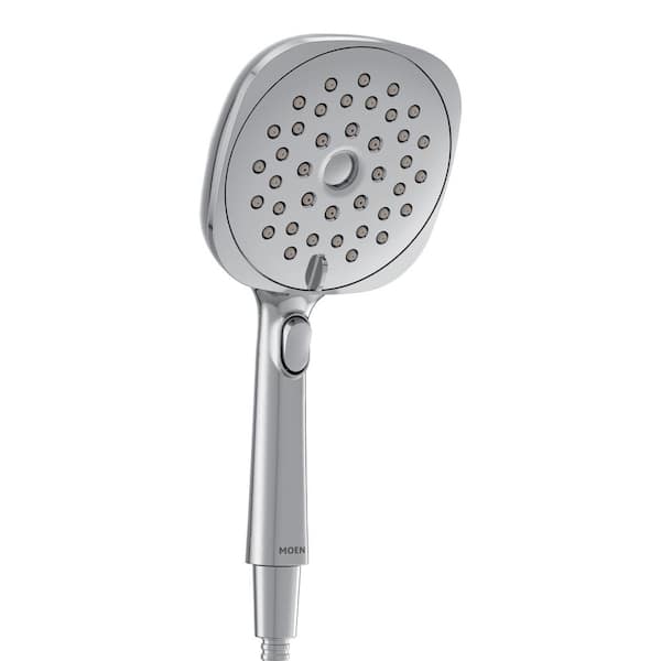 MOEN Verso Square Magnetix 8-Spray Patterns Wall Mount Handheld Shower Head Infiniti Dial with 1.75 GPM 5 in . in Chrome