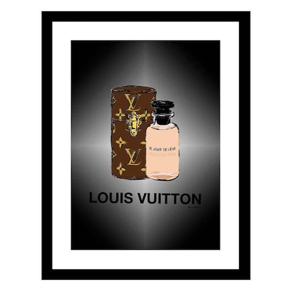 VENICE BEACH Collections Fashion Designer Perfume Bottle by Fairchild Paris 1 Piece Framed Graphic Print Abstract 18 in. x 14 in.