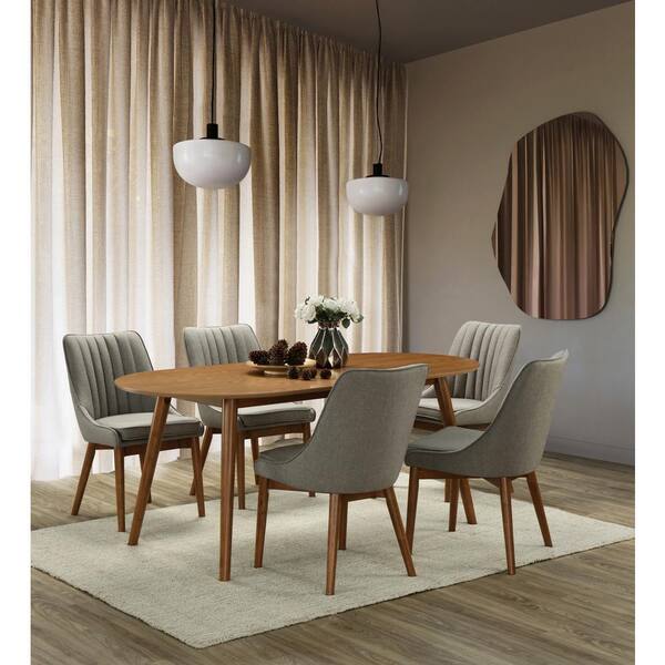 Gray Upholstered Dining Chair 34 3, Gray Upholstered Kitchen Chairs