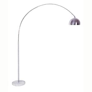 85 in. White 1 Light 1-Way (On/Off) Standard Floor Lamp for Bedroom with Metal Lantern Shade