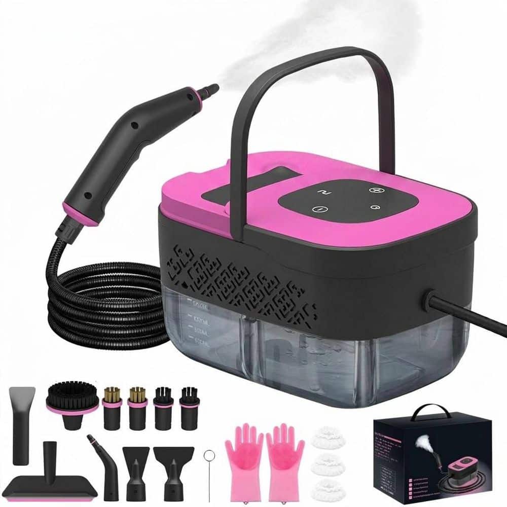 Corded Portable Steam Cleaner with 16pcs Accessories, 6-Level Adjustable, 15s Heat-Up for Home, Tile, Grease, Dirt price history on PriceWatchPro