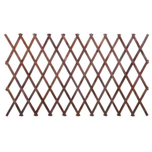 Unbranded 89 in. W x 38 in. H Expandable Garden Trellis, Wooden Lattice Wall Fence Trellis for Climbing Plants Outdoor