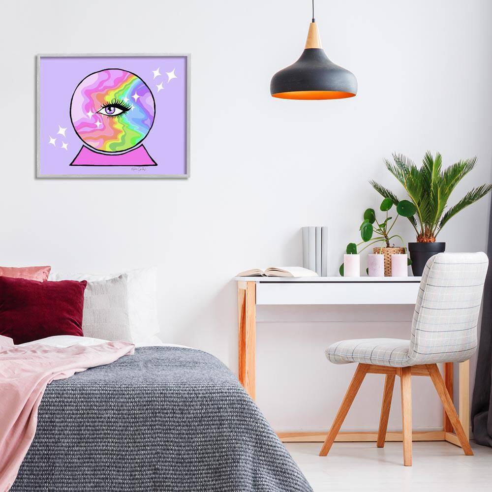 Mystical Crystal Ball Eye by Katie Conley Gray Framed Abstract Giclee Art Print 24 in. x 30 in. price history on PriceWatchPro