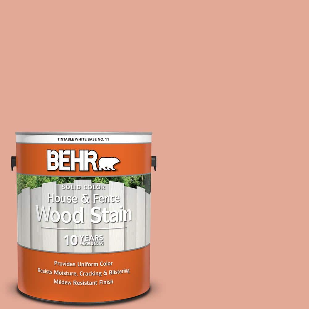 1 gal. #M190-4 California Coral Solid Color House and Fence Exterior Wood S