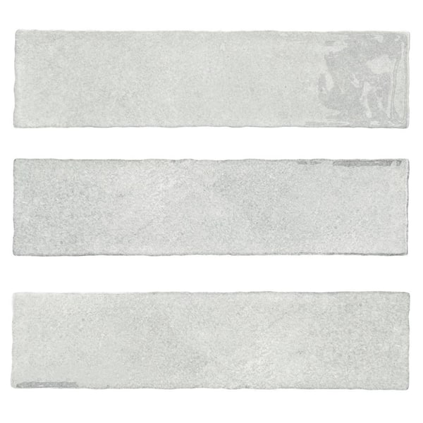Fes Ceramic Subway 3"x 12"x 10mm Wall Tile Case - Gray (20 PCS/5 Sq. Ft.)