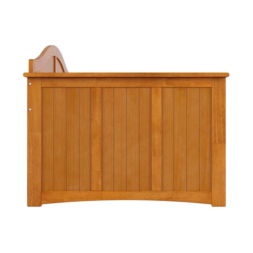 Nantucket Light Toffee Twin Wood Daybed Frame with Drawer
