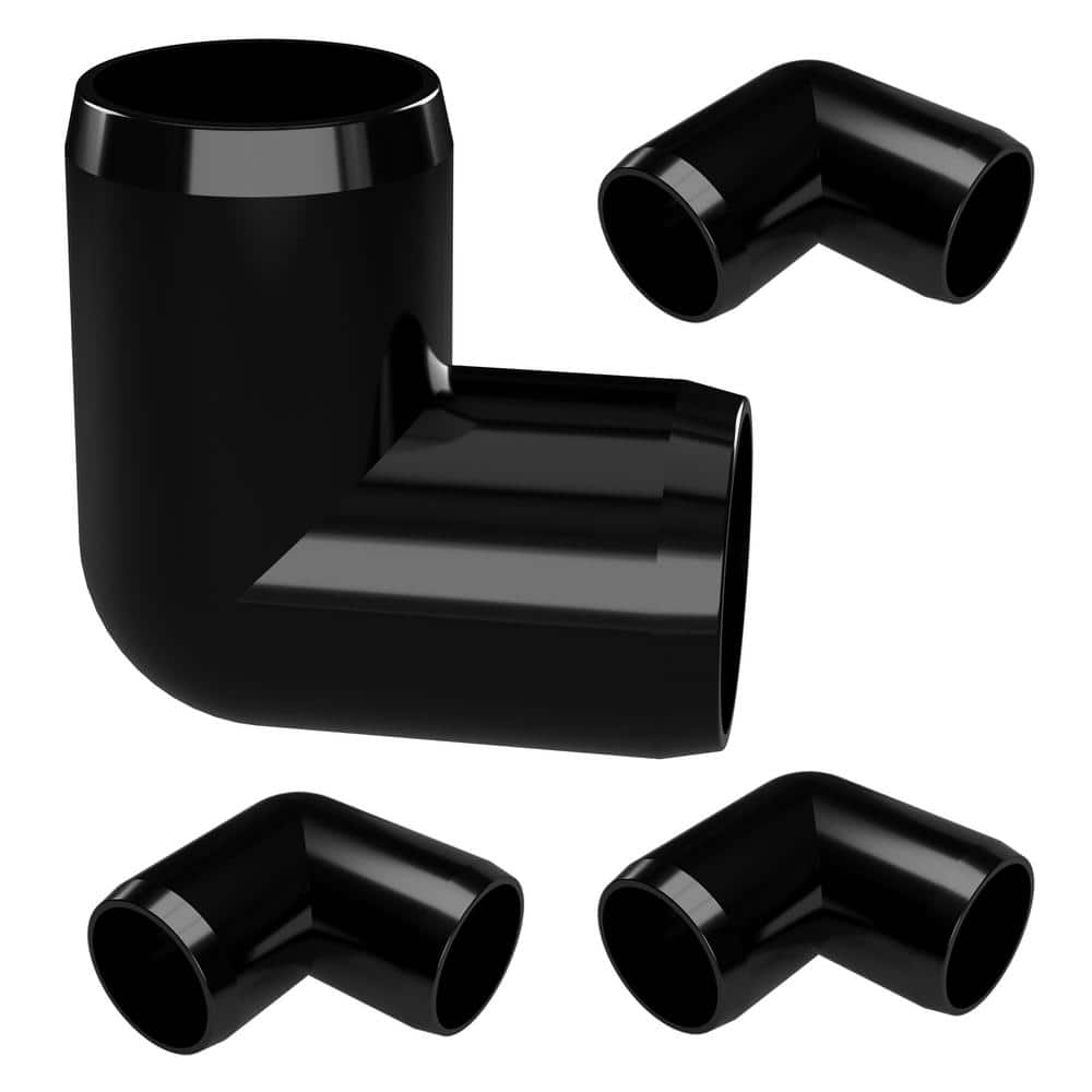 1-1/4 in. Furniture Grade PVC 90-Degree Elbow in Black (4-Pack) price history on PriceWatchPro