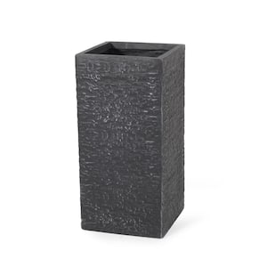 Hula 28 in. Tall Gray Lightweight Concrete Outdoor Planter