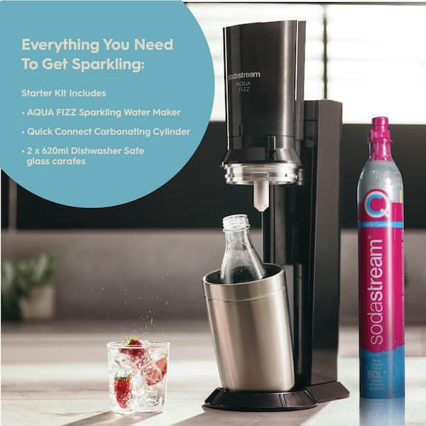 SodaStream Carbonating Carafe, One Size, Clear, Glass