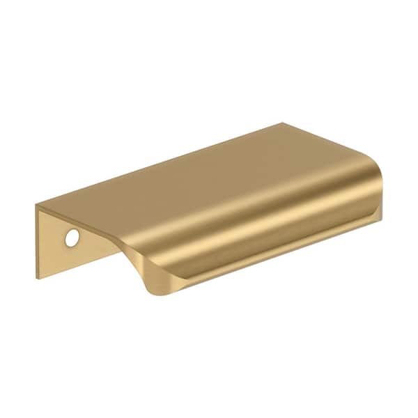 Amerock Streamline Tab 3 in. Center-to-Center (76mm) Modern Champagne Bronze Cabinet Edge Pull