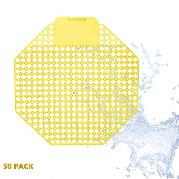 Alpine Industries Mango Fragrance Anti-Splash Urinal Screen (50-Pack)