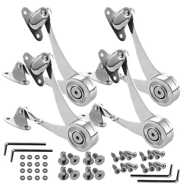 4-Pack Heavy Duty Soft Close Lid Support Hinges, Adjustable Metal Lift-Up Cabinet Door Hinges for Toy Box