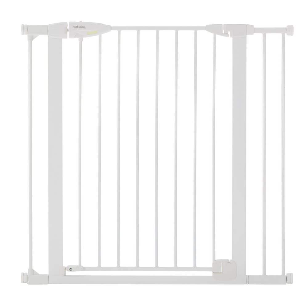 Toddleroo by North States 29.75 -40.5  Tall Bright Choice Auto-Close Baby Safety Gate  White Metal