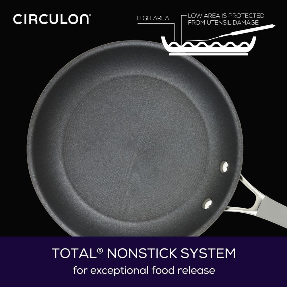 Gray 10-Piece Nonstick Aluminum Cookware Set with Glass Lids
