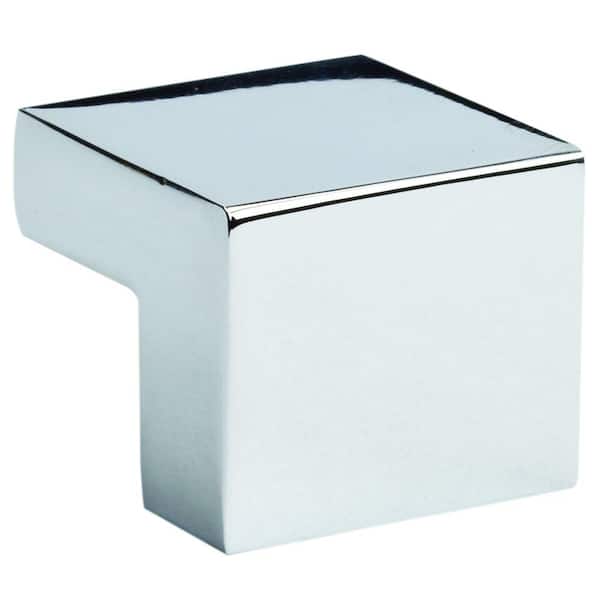 Atlas Homewares Successi 1 in. Polished Chrome Square Cabinet Knob