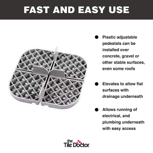 The Tile Doctor 914836-72 Fixed Plastic Pedestal 5/8