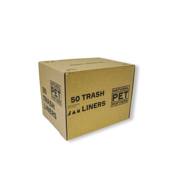 NATURAL PET PARTNERS 13-gallon Trash Can Liners Dog Waste Bags, 4 Rolls, 200  Count 