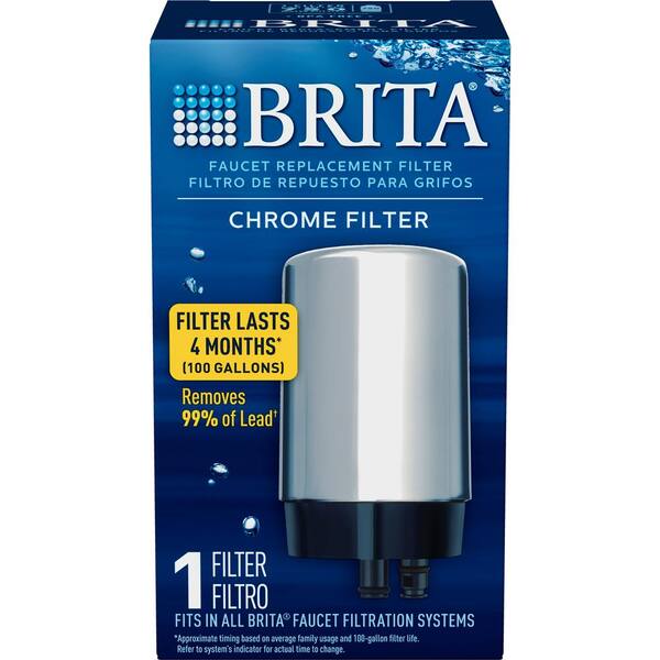 Brita 4-PACK On Tap REPLACEMENT WATER FILTERS CHROME Faucet OPFF-100 SAFF-100