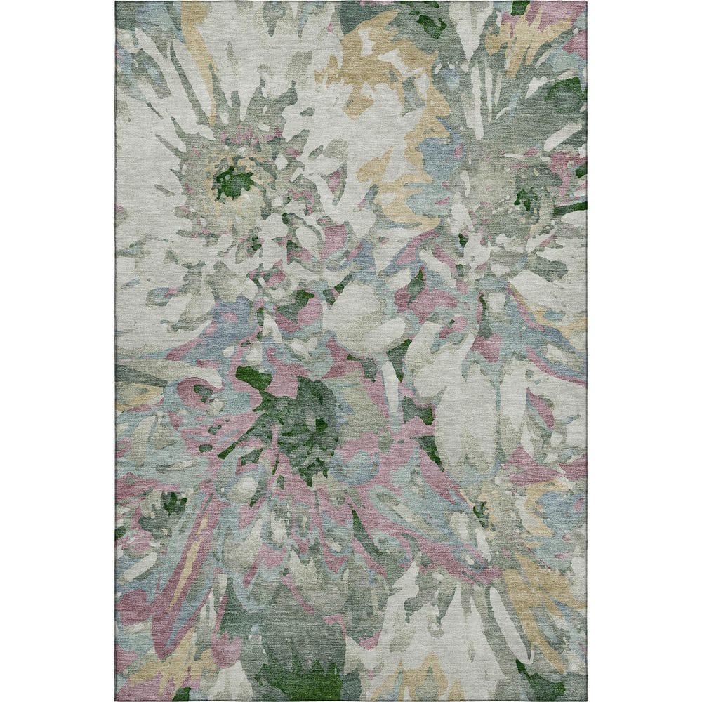 Mayfield Premium Machine Washable Abstract AMF2340 Sage 9 ft. x 12 ft. Area Rug price history on PriceWatchPro