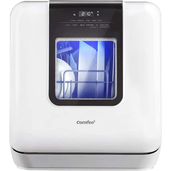 Farberware 24 in. White Digital Portable 120-volt Dishwasher with