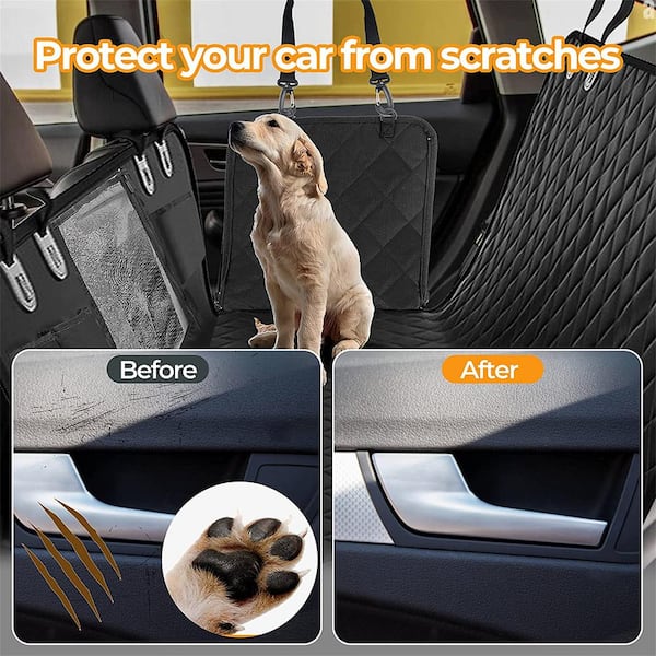 Simple Deluxe Dog Car Seat Cover for Back Seat 100 Waterproof Pet Seat Protector with Mesh Window CW W1134106195 The Home Depot