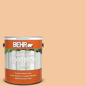 1 gal. #M240-4 Sheer Apricot Solid Color House and Fence Exterior Wood Stain
