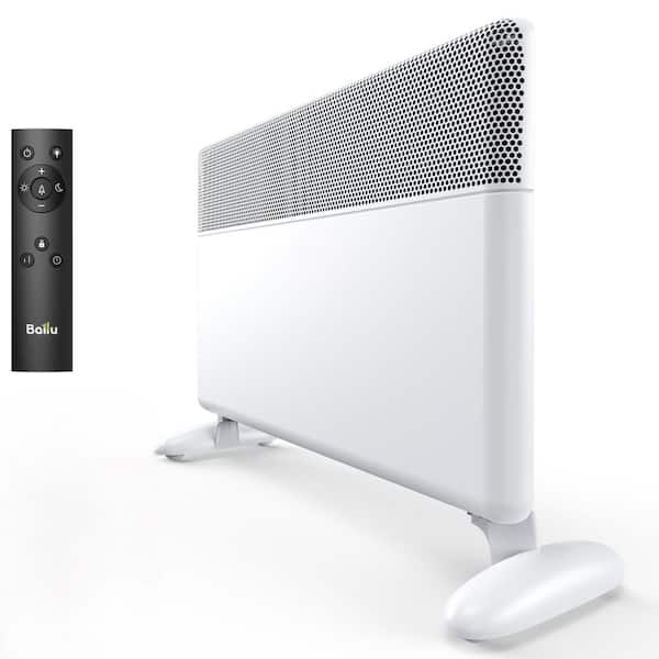 27 in.1500W Convection Panel Space Heater for Large Room, Electric Heater with Programmable Thermostat, Baseboard Heater