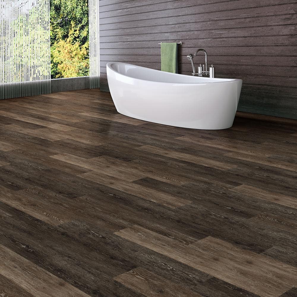 Buy Khaki Oak Dark 6 in. W x 36 in. L Grip Strip Luxury Vinyl Plank