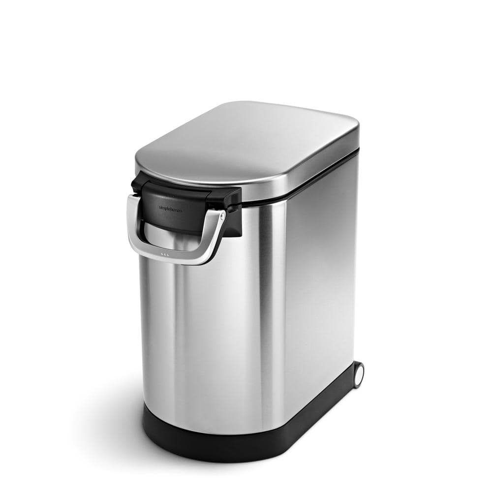 simplehuman Brushed Stainless Steel Pet Food Storage Can