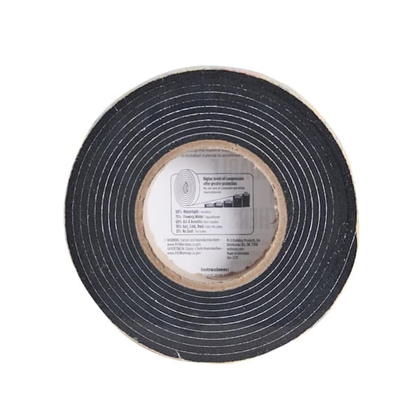 Foam Tape: Continuous Roll, Black, 2 in x 10 yd, 1/8 in Tape Thick, 1 Pack  Qty, Polyethylene Foam - Grainger