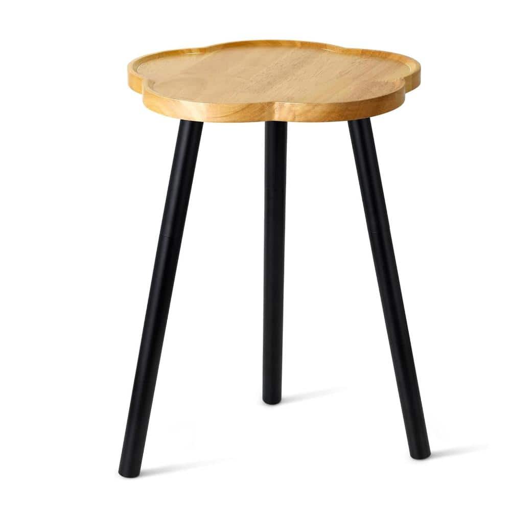 "20"" Mid Century Modern Plant Stand, Wood & Metal Raised Side End Table Indoor Flower Pot Holder" price history on PriceWatchPro
