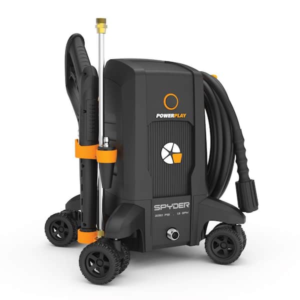 Powerplay Spyder Pulse 2050 PSI 1.5 GPM 13 Amp Cold Water Electric Pressure Washer with 1000 ml High Pressure Foam Cannon