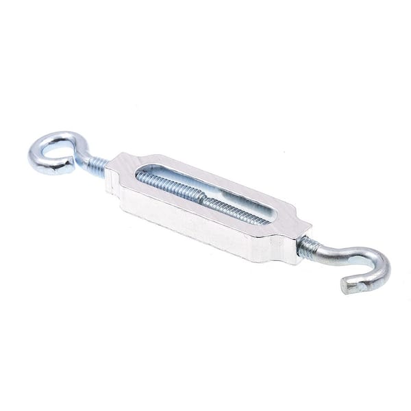 Prime-Line 5/32 in. x 4-5/8 in. Zinc Plated Steel and Aluminum Eye-To-Hook Turnbuckles (10-Pack)