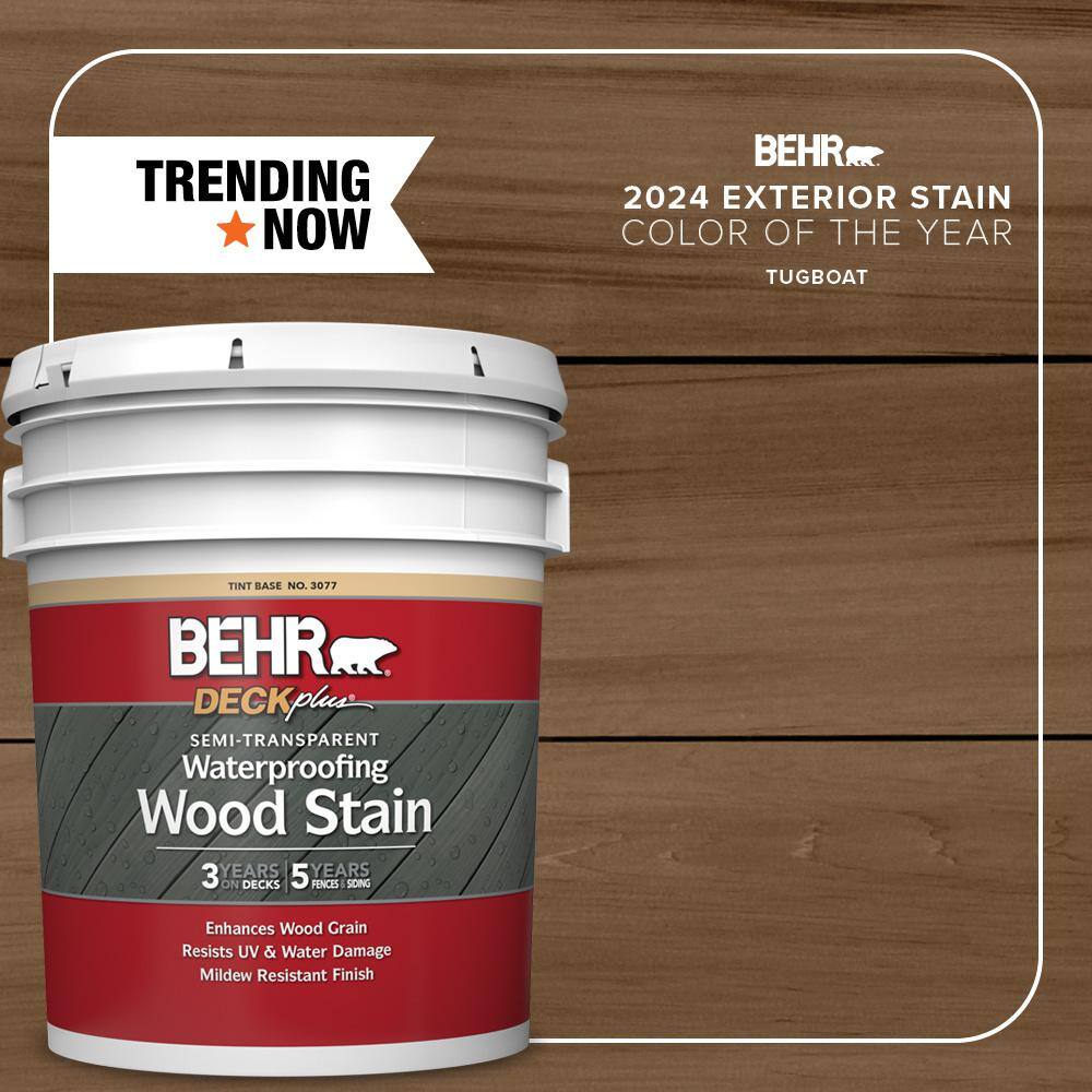 5 gal. #ST-141 Tugboat Semi-Transparent Waterproofing Exterior Wood Stain