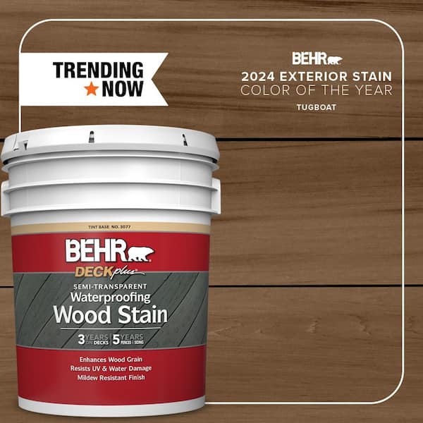 5 gal. #ST-141 Tugboat Semi-Transparent Waterproofing Exterior Wood Stain