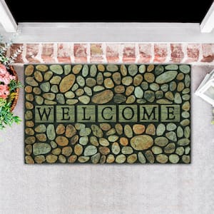 Southern Oaks Pebble Welcome Crumb Rubber Mat 18 in. x 30 in.