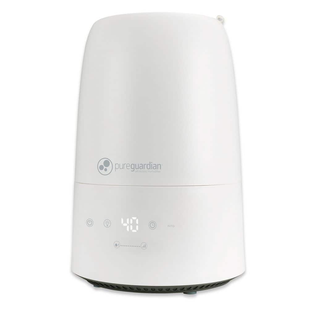 PureGuardian White Ultrasonic Cool Mist Humidifier with Humidistat