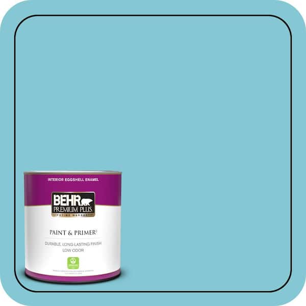 BEHR PREMIUM PLUS 1 qt. #MQ4-50 Not a Cloud in Sight Eggshell Enamel Low Odor Interior Paint & Primer