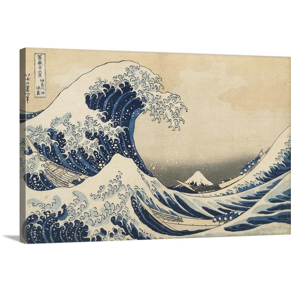 Painting by Numbers the Great Wave of Kanagawa Hokusai Acrylic Painting  Canvas for Adults Wall Art Gift DIY Painting 