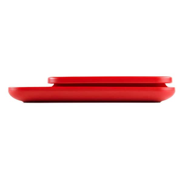 Ozeri Garden and Kitchen Scale II, with 0.1 G (0.005 oz) 420 Variable Graduation Technology, Red