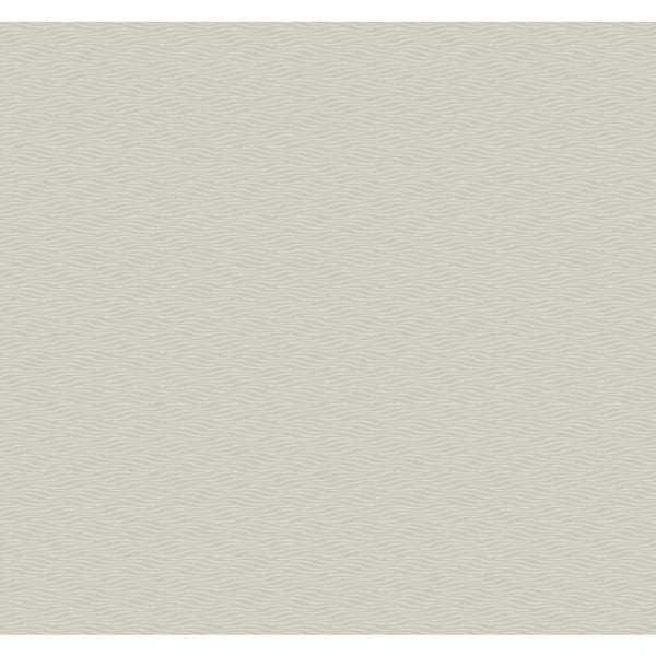 Candice Olson Elevated Taupe Waves Wallpaper