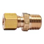 1/4 in. O.D. Comp x 1/4 in. MIP Brass Compression Adapter Fitting (5-Pack)