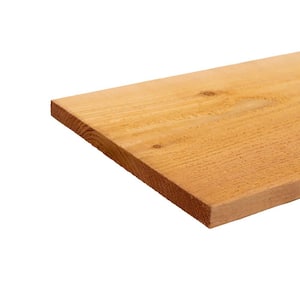 1 in. x 12 in. x 8 ft. Natural Western Red Cedar Board Kiln Dried