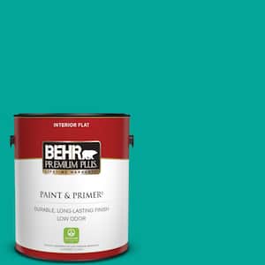 1 gal. Home Decorators Collection #HDC-MD-22 Tropical Sea Flat Low Odor Interior Paint & Primer
