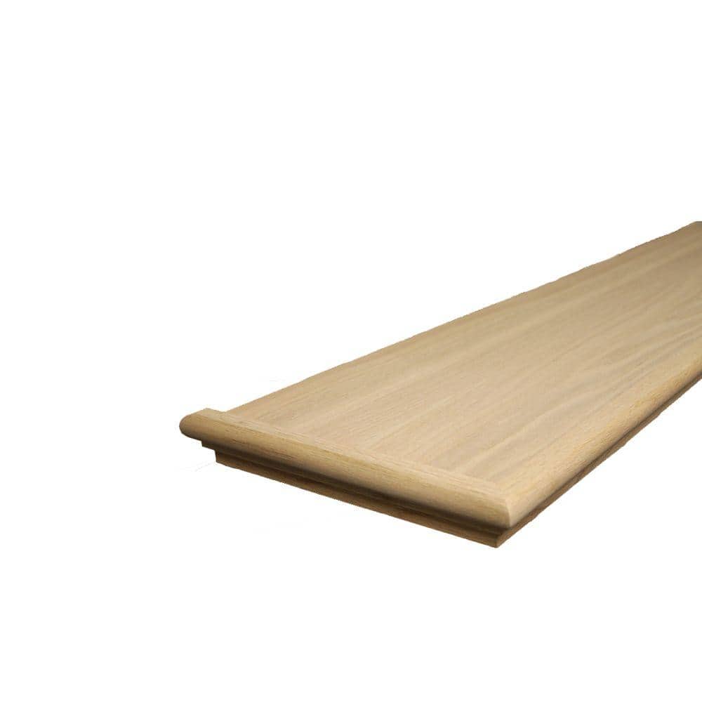 Retread 0.625 in. x 11.5 in. x 48 in. Unfinished Red Oak Left Return Stair Tread price history on PriceWatchPro