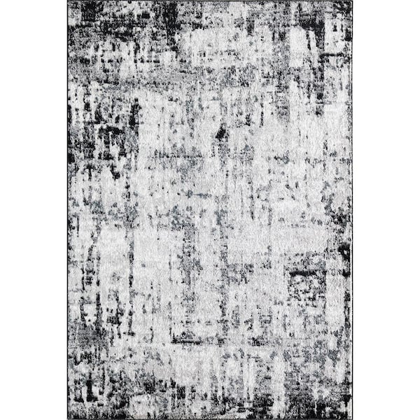 Rugs America Rugs America Black Horizon 2 ft. x 8 ft. Indoor Area Rug