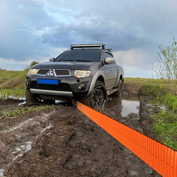 Off-Road Recovery Kit, 3 in., Heavy Duty Winch Recovery Kit with 30,000 lbs. Tow Strap, 44,092 lbs. D-Ring Shackles