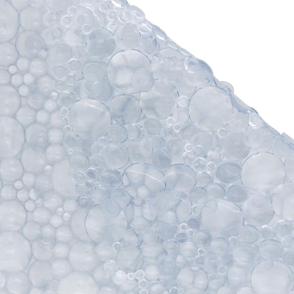 Clear Non-Slip PVC Bath Mat with Bubble Design