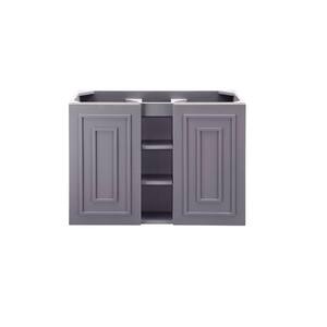Alicante 39.4 in W x 15.6 in D x 27.4 in H Bath Vanity Cabinet without Top in Grey Smoke